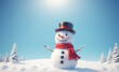 © rodrigo - snowman with hat and scarf