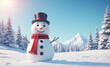 © rodrigo - snowman with hat and scarf