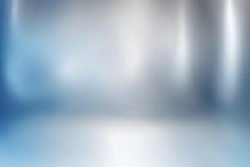 Wall Mural - Abstract gradient smooth Blurred Silver Blue background image