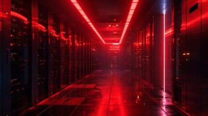 Leinwandbilder - Representation of an AI data center.