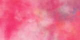 Fototapeta Przestrzenne - Pink water color paint wall Background. Soft pink grunge background frame. Watercolor abstract painting with pastel colors. dust oil stain texture. hand  painted pink watercolor background.