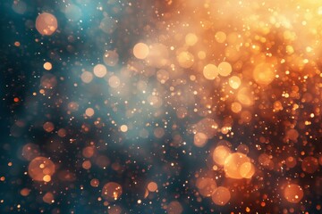 Canvas Print - Ethereal abstract bokeh lights shimmering against a soft background, illustrating a magical and surreal moment.