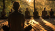 A workshop where individuals learn mindfulness techniques and cultivate a deeper sense of presence and connection with themselves and others