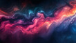 Colorful nebula in space, glowing particles and stars. Abstract background of the universe with light waves. Cosmic wallpaper in the style, Generative AI
