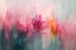 Abstract brush strokes in soft pastel colors.