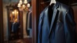 Elegant Men's Suit and Accessories in Luxury Boutique