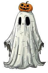 Poster - Illustration of Halloween Ghost