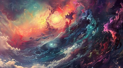Wall Mural - abstract background with space
