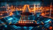 © ปฏิภาน ผดุงรัตน์ - glowing guitar graphics
