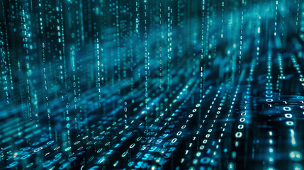 digital code number abstract background represent programming languages ,3D blue Abstract Modern Technology Background