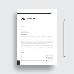 Wall Mural - modern creative & clean business style letterhead bundle of your corporate project design.set to pri