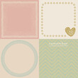 Set of 4 memo templates. Collection of memopads, sticky notes, reminders designs. Handmade and cute aesthetic. Soft colors. Inspired by nature, cottagecore and simple lifestyle.
