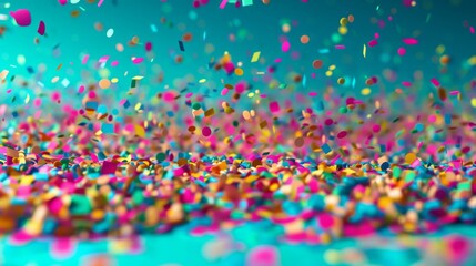 Canvas Print - A Colorful Confetti Celebration