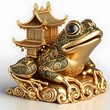 © 영 초 - 황금 장식 개구리 조각