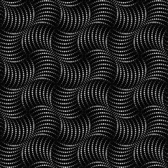Wall Mural - Vector seamless texture. Modern geometric background. Grid of dots. 