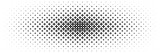 Fototapeta Desenie - horizontal halftone spread from center of black beautiful flower on white for pattern and background.