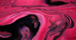 Paint swirl. Shiny fluid mix. Defocused pink black color shimmering glitter particles acrylic ink emulsion pigment liquid spill layers abstract art background.