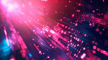 digital data concept with binary code