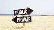 © Andrii - Private vs public is shown on traffic signs
