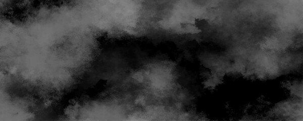 Wall Mural - abstract natural fog on dark background. gray grunge smoke texture dark sky black night cloud. abstr