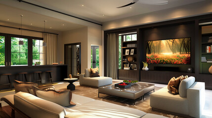 Wall Mural - modern living room