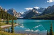 Scenic view of lake by mountains at banff national park against sky du