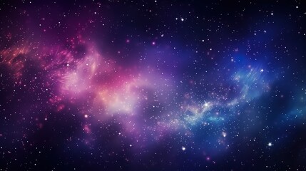 Wall Mural - this stunning image captures the vibrant hues of a nebula in space, scattered with twinkling stars a
