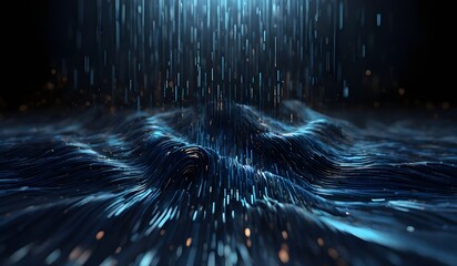 Digital binary data technology background