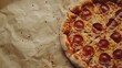 generic plain photo for pizza banner copy space for advertising