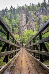 Canvas Print - Svatos Rocks: A dramatic rock formation in the Czech Republic