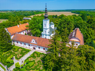 Wall Mural - Bodjani monastery in Serbia during a sunny day