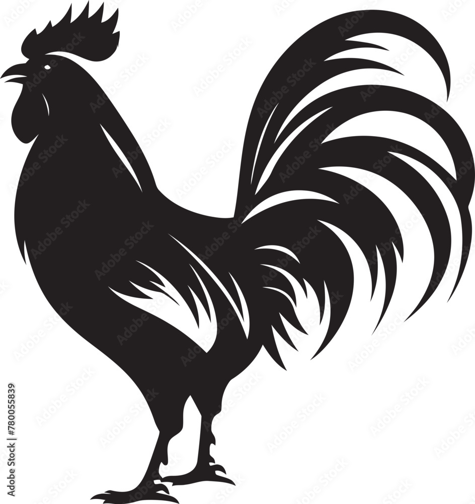 Rooster Or Roster Rooster Rally: Roster Chicken Vector Emblem Beak Battalion: Roster ...