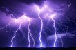© Yuliia - Lightning strike thunder night sky thunderstorm storm hurricane majestic colors bolt flash dangerous energy nature natural beauty climate
