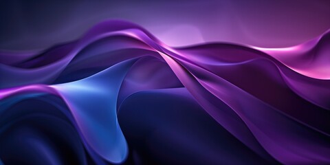 Wall Mural - vector background with purple and blue curves, abstract art, fluid shapes and smooth lines in purple