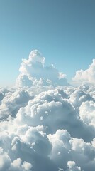 Wall Mural - Aerial View of Clouds From an Airplane