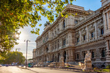 Fototapeta Londyn - Supreme Court of Cassation (Corte Suprema di Cassazione) on Tiber embankment, Rome, Italy