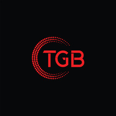 Wall Mural - TGB Letter Logo Design. Initial letters TGB logo icon