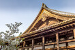 View of the Hokokujinja Senjokaku Pavilion (Hall of One Thousand Tatami Mats) in Miyahima, Hiroshima, Japan