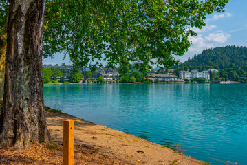 Poster - Hotels situated at lake Bled in Slovenia