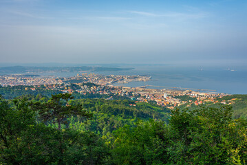 Sticker - Panorama view of Italian town Trieste