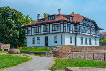 Canvas Print - Cultural Monument Protection Institute at Kalemegdan fortress in