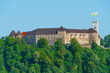 Ljubljana castle during a sunny day in Slovenia