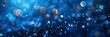 Abstract blue glitter background with bokeh lights . Digital illustration, Banner Image For Website, Background