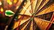competitive advantage, strategic marketing concept, darts game, the dart hits the target