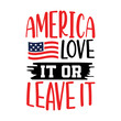 © Abu - America Love It or Leave It Svg