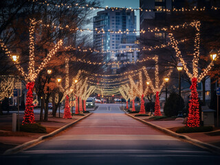 charlotte, north carolina sparkles with festive lights, spreading holiday joy