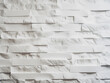 Close-up shot showcasing the abstract texture of a white brick wall