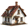 old house isolated on transparent background