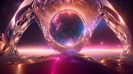 Wall Mural - universe abstract color infinite space illustration futuristic stardust 3d rendering