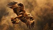 A majestic golden eagle in flight embodying freedom and the pursuit of higher aspirations